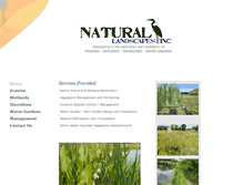 Tablet Screenshot of naturallandscapesinc.com